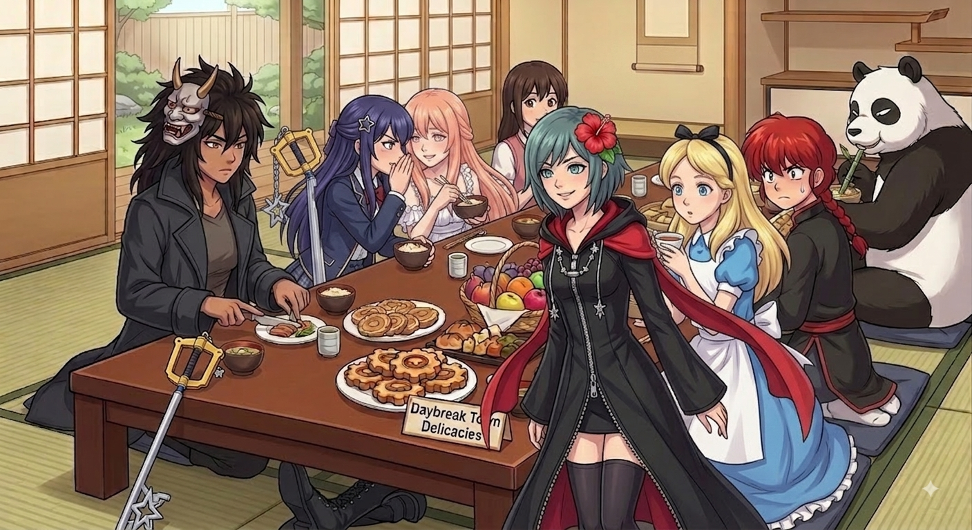 Ranma Dinner Tendo Saotome Keyblade Wielders 5